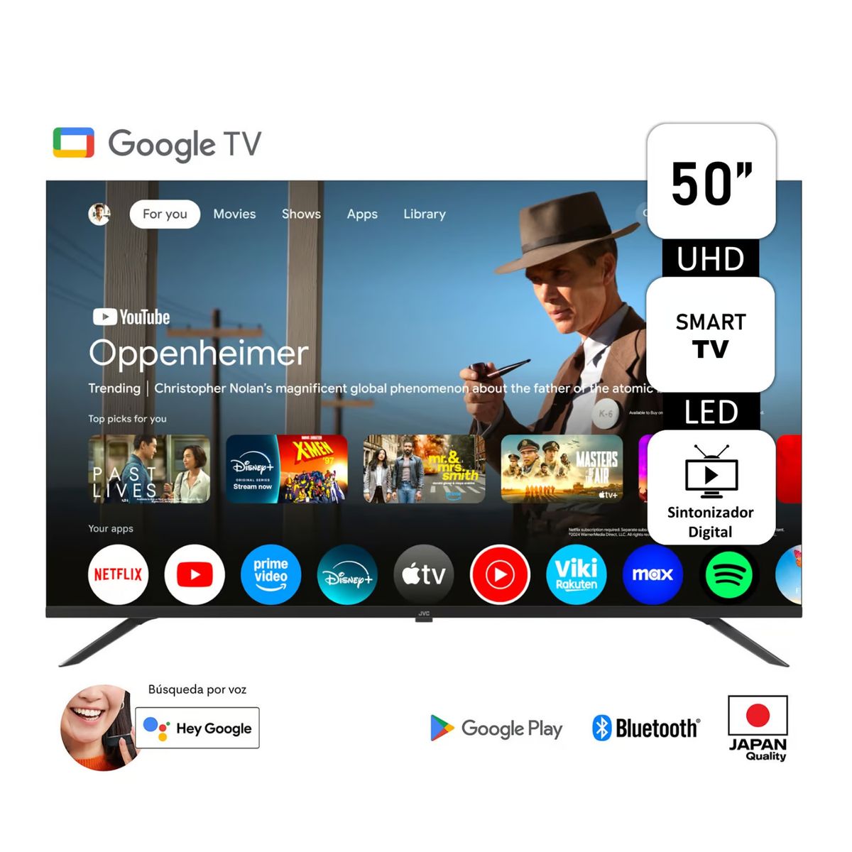 GENERICO - TELEVISOR JVC 50 UHD 4K GOOGLE TV LT-50KB538