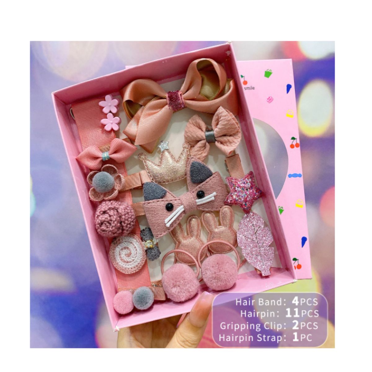 GENERICO - SET DE GANCHOS KAWAI PARA CABELLOS