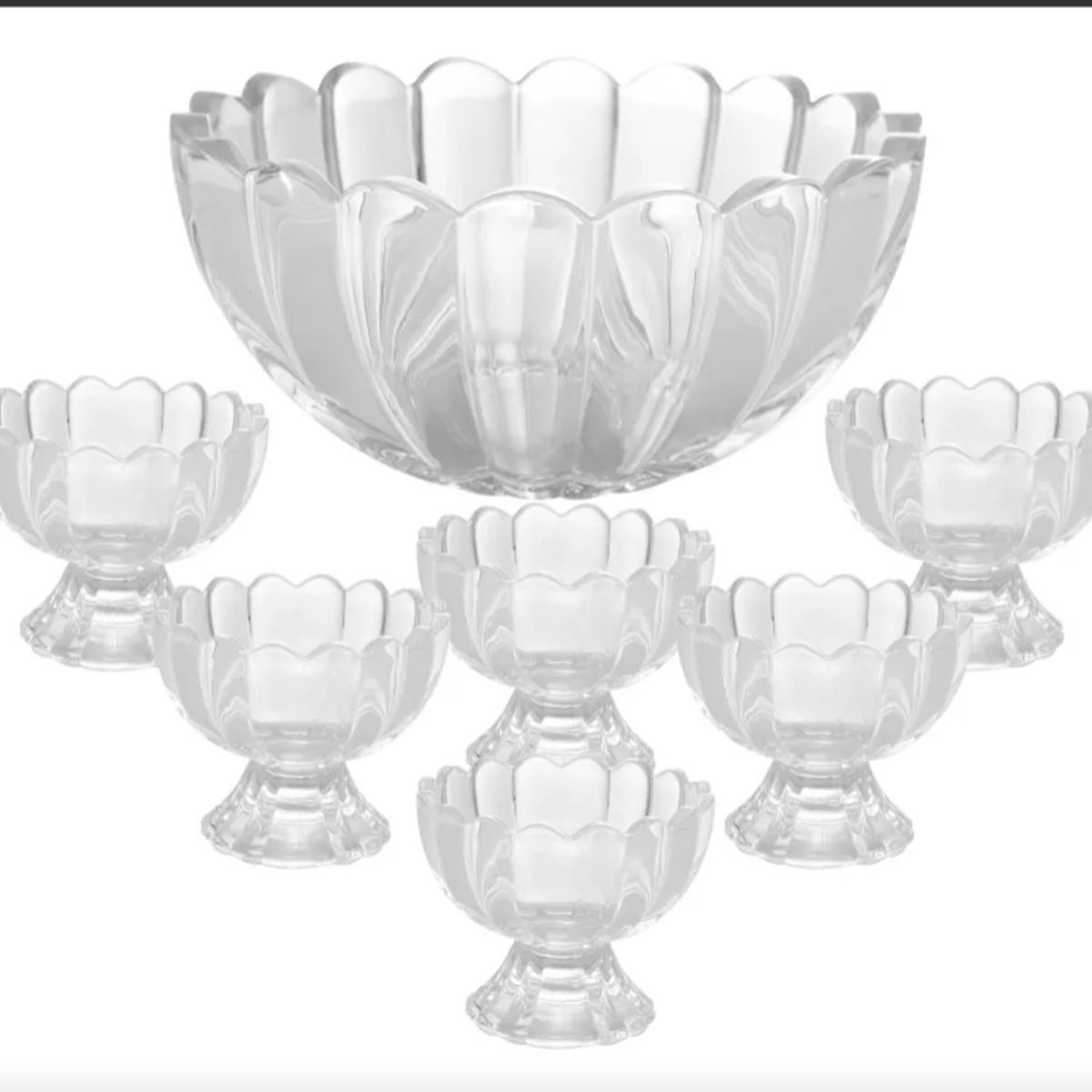 GENERICO - Set Bowl con Copas - 7pcs