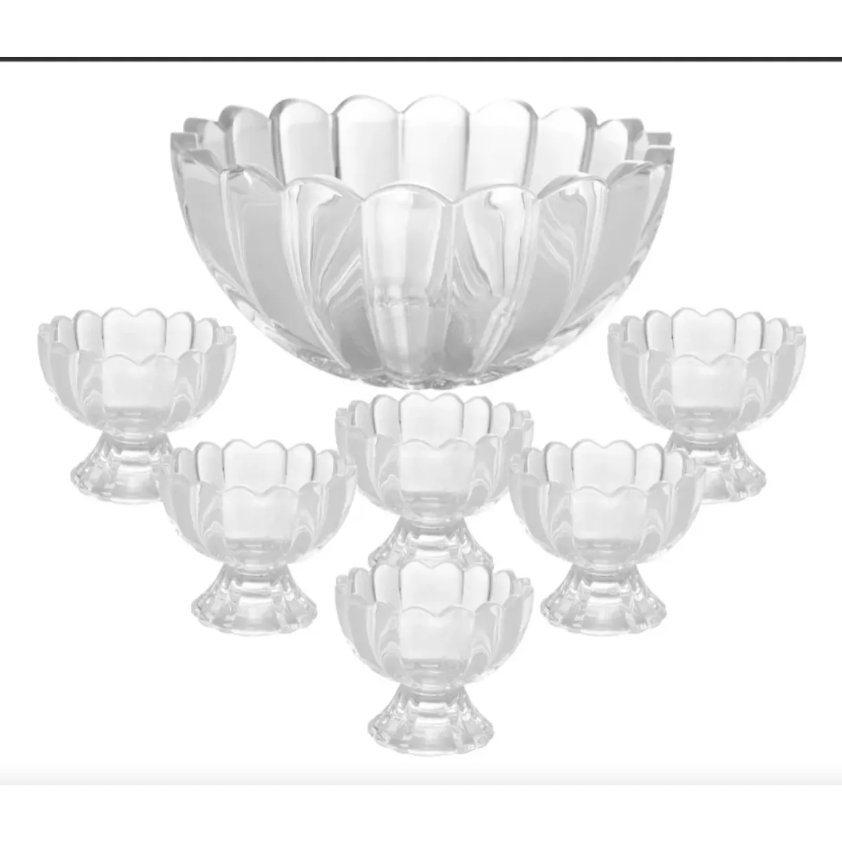 GENERICO - Set Bowl con Copas - 7pcs