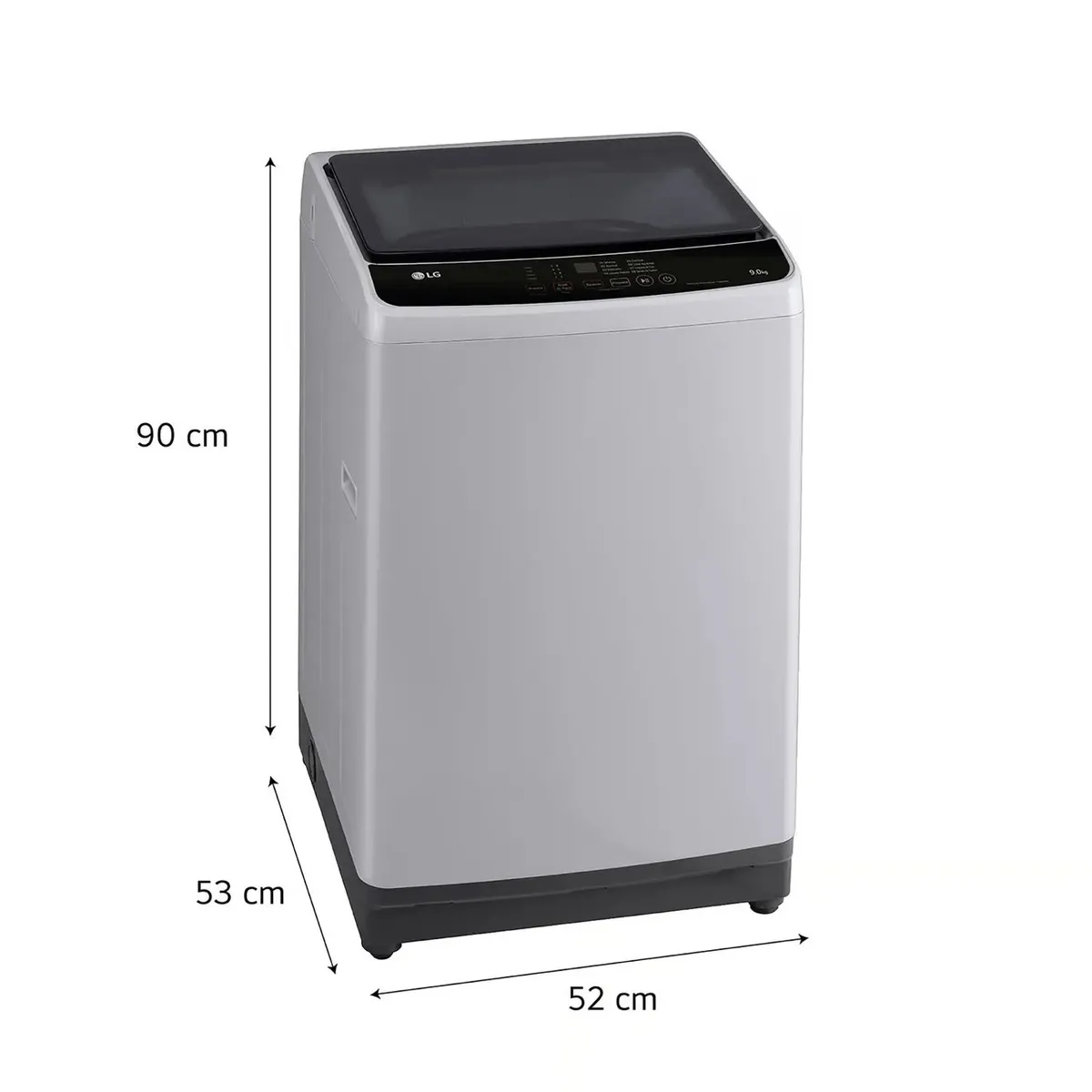 LG - Lavadora LG de lavado Rapido y Carga Superior 9 Kg WT9GL Gris
