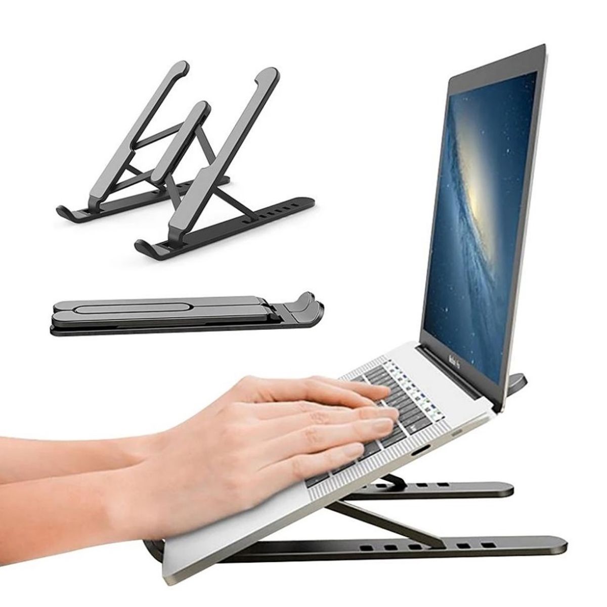 OEM - Soporte Para Laptop y Macbook - Plegable Regulable - Abs y Metal