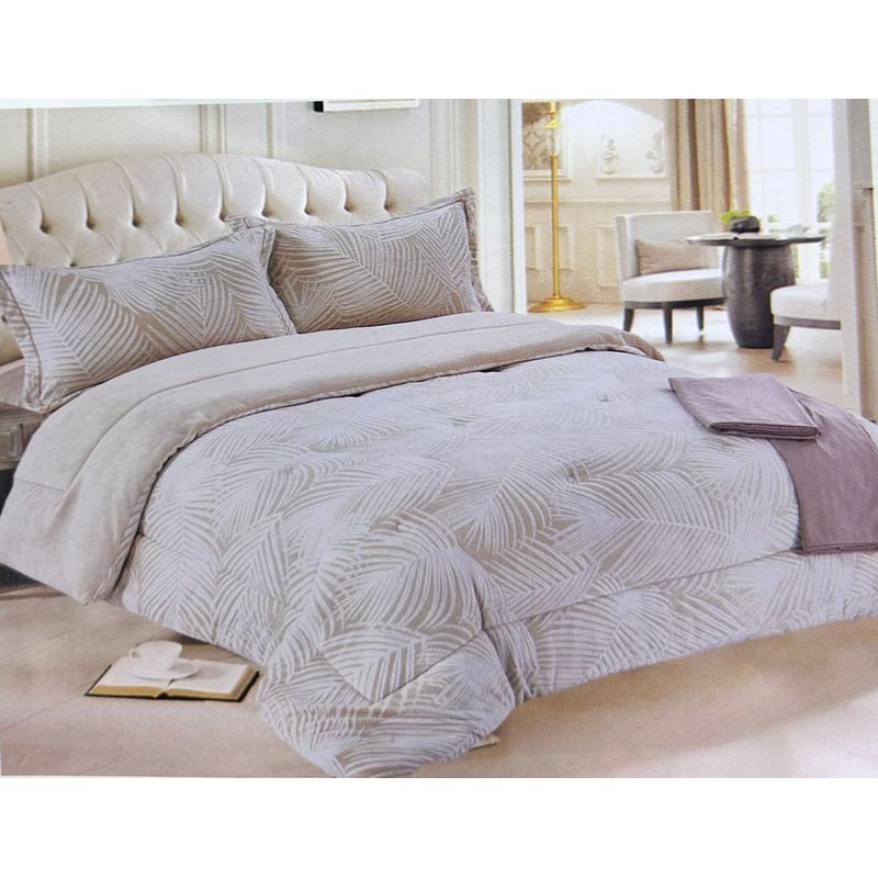 MINGDA - Set de Edredón 2 pz  piel de ángel con piel 5 piezas invierno