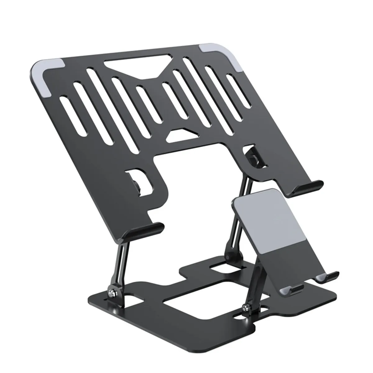 OEM - Soporte Para Laptop y Celular - Hasta 17 Pulgadas - Negro