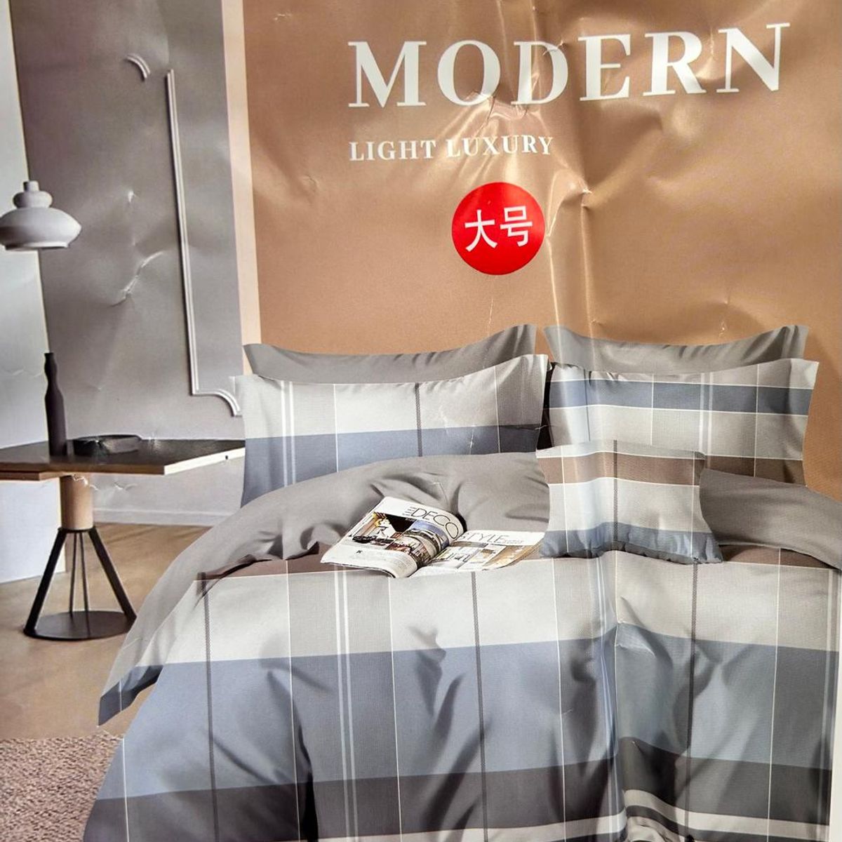 MINGDA - Set de Edredón 2pz de 5 Piezas 100% Algodón