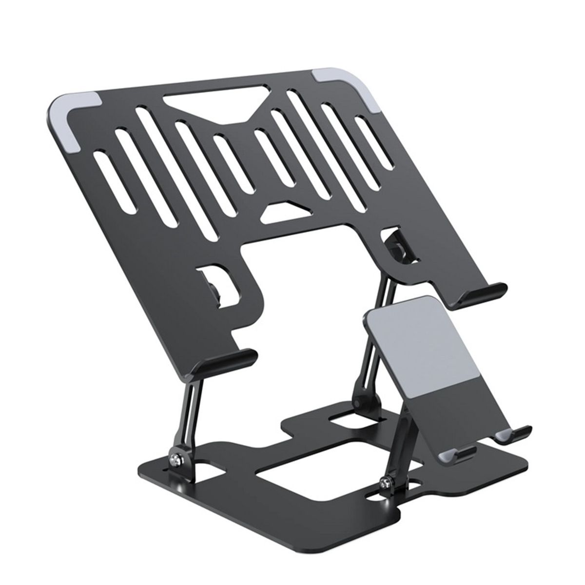 OEM - Soporte Para Laptop y Celular - Hasta 17 Pulgadas - Negro