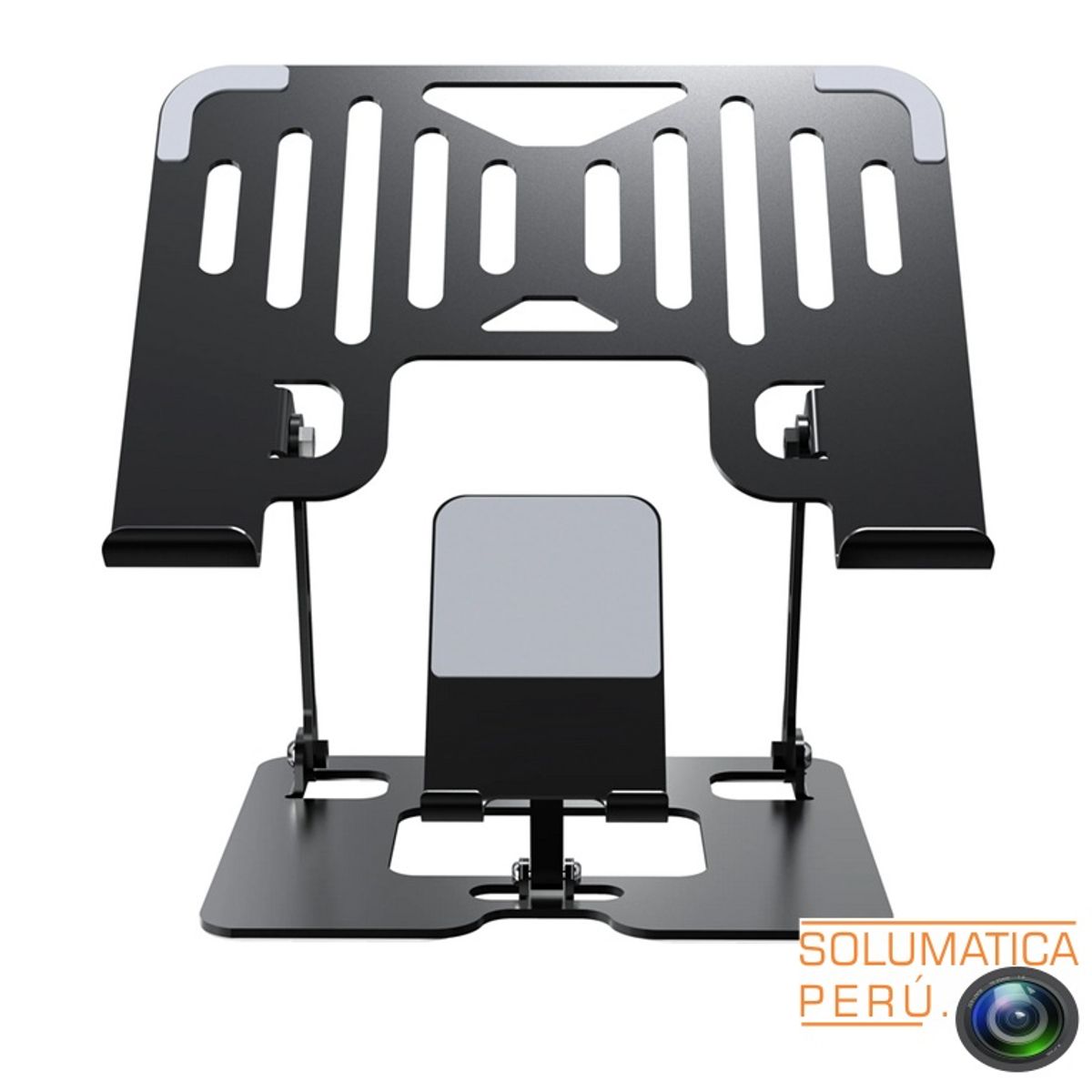 OEM - Soporte Para Laptop y Celular - Hasta 17 Pulgadas - Negro