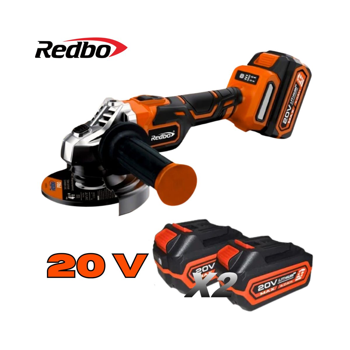 REDBO - AMOLADORA INALAMBRICA 20V REDBO RB-20412BL