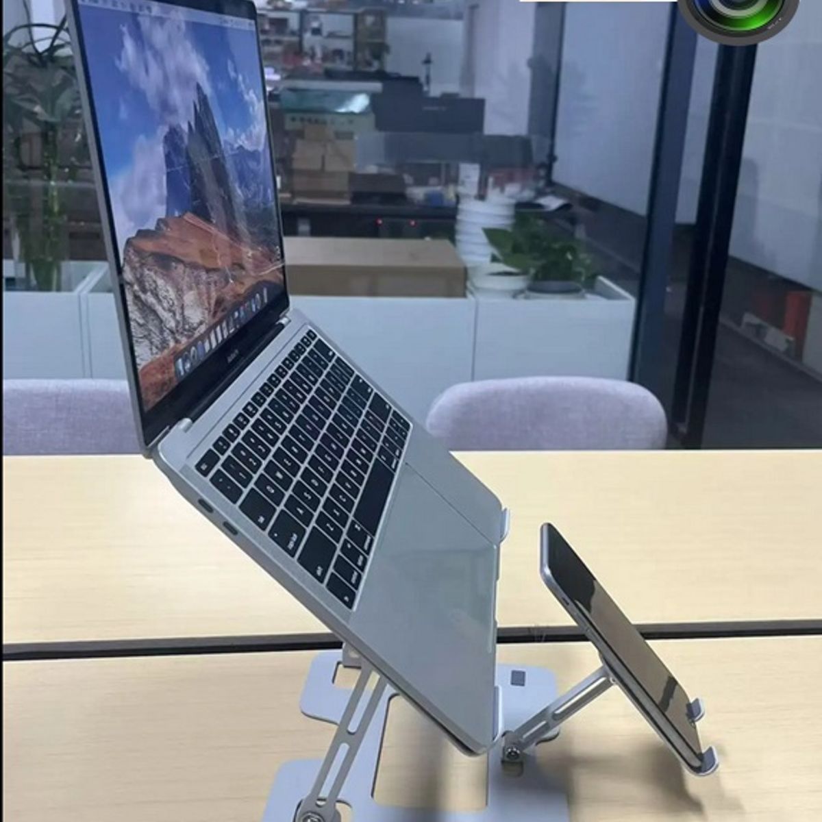 OEM - Soporte Para Laptop y Celular - Hasta 17 Pulgadas - Blanco
