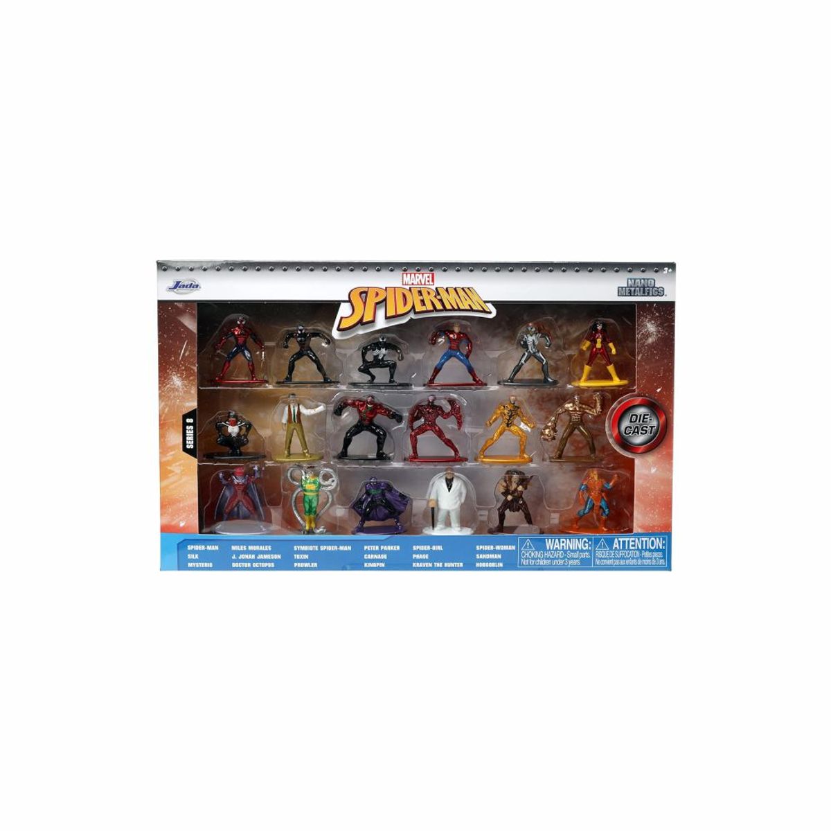 MARVEL - Jada Toys Marvel Spider Man Set 18 Figuras