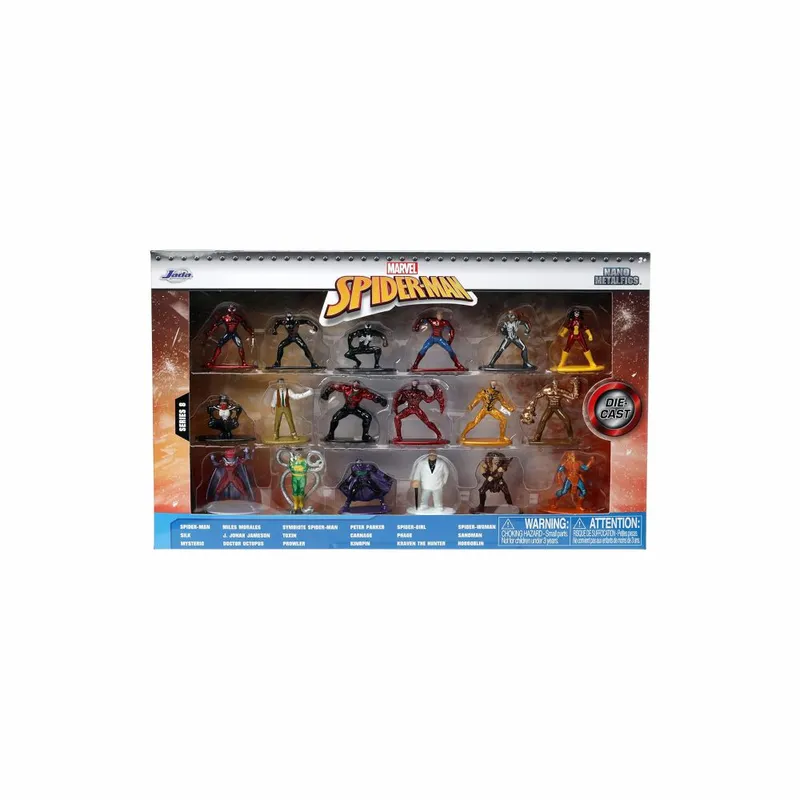 MARVEL - Jada Toys Marvel Spider Man Set 18 Figuras