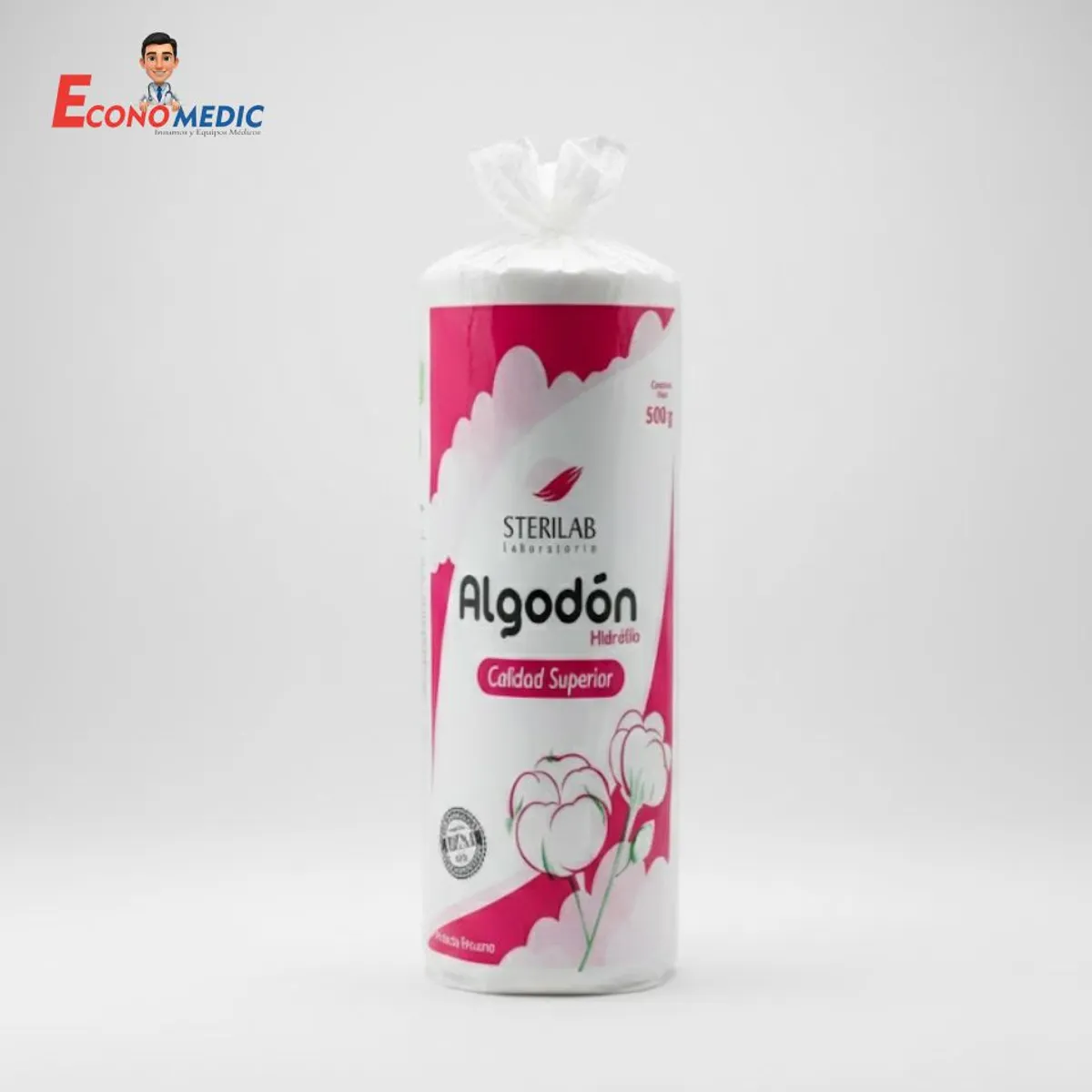 GENERICO - ALGODON HIDROFILO EN ROLLO X 500 GR - STERILAB