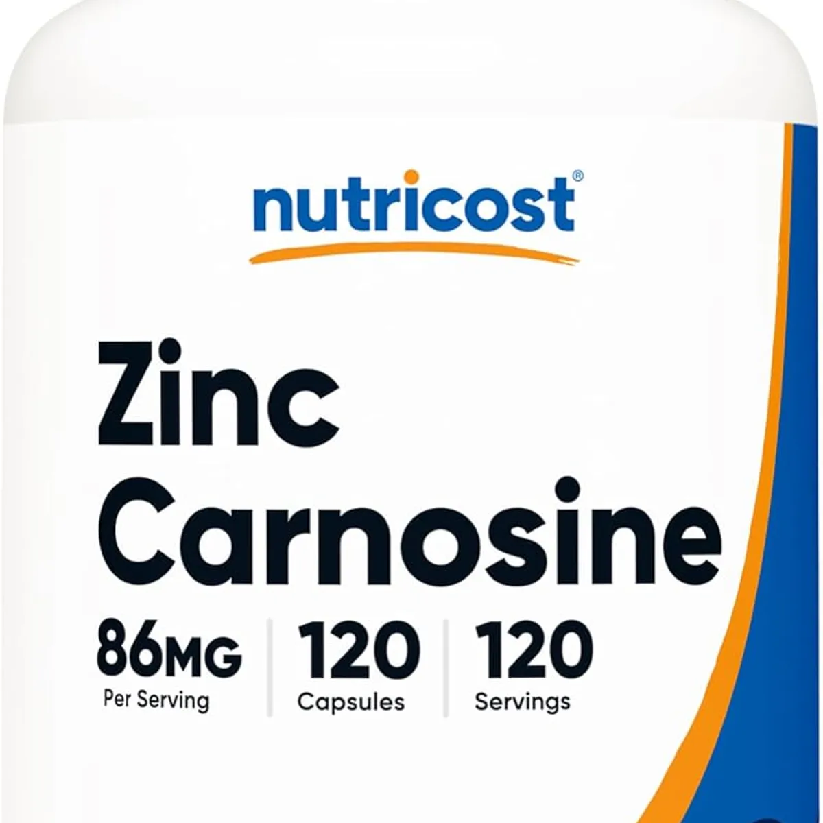 NUTRICOST - Zinc Carnosina Carnosine 120 capsulas