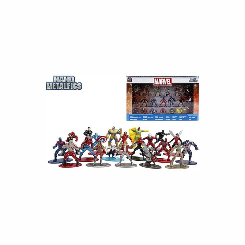 Set 20 Statuette Marvel Jada Toys, 4 Cm In Die-Cast, Personaggi Vari, Collezione Wave 3 - 4
