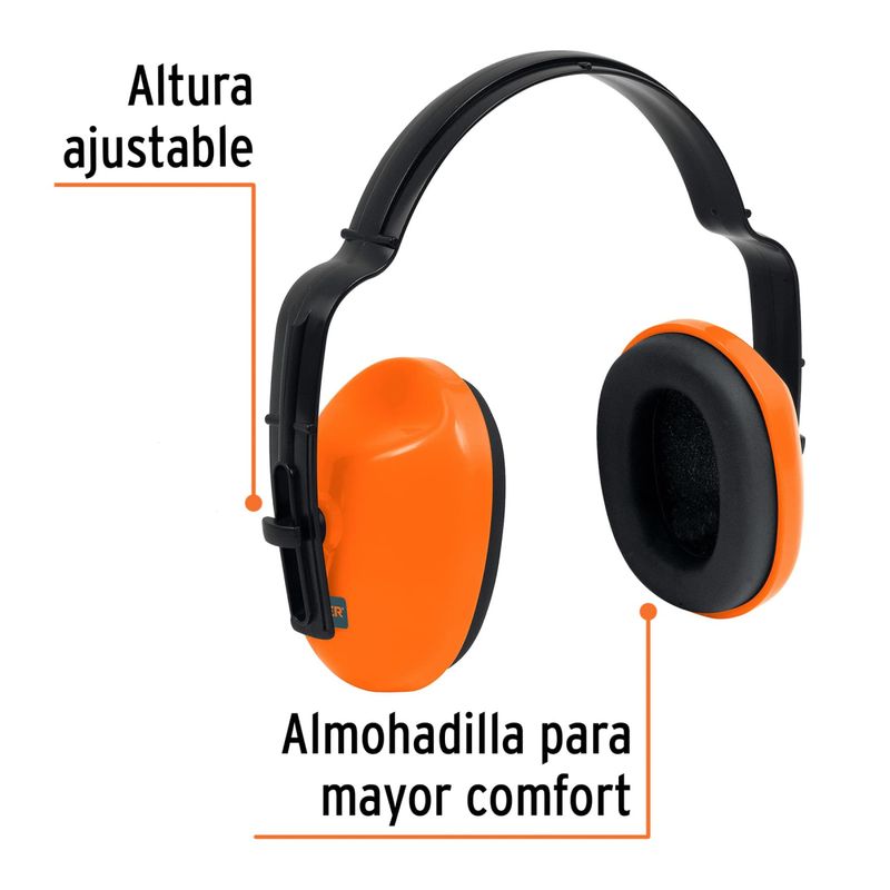 TRUPER - Orejera Ajustable 18 db Protector Auditivo TRUPER 14257