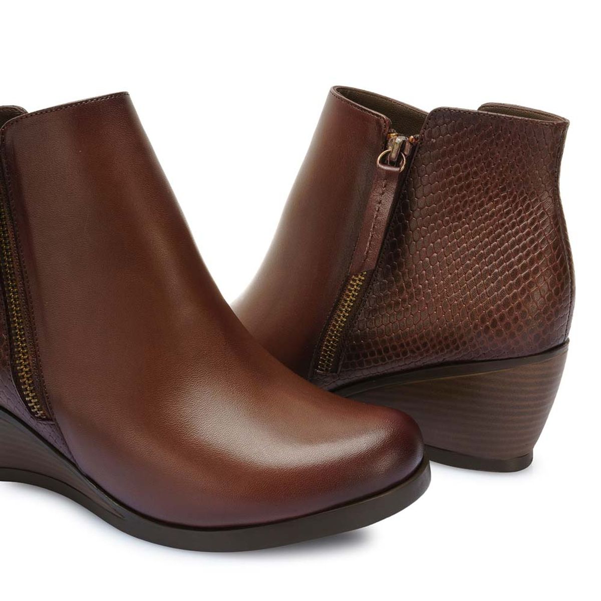 VIALE - Botín Casual LINDA-2515 Canela Viale Cuero