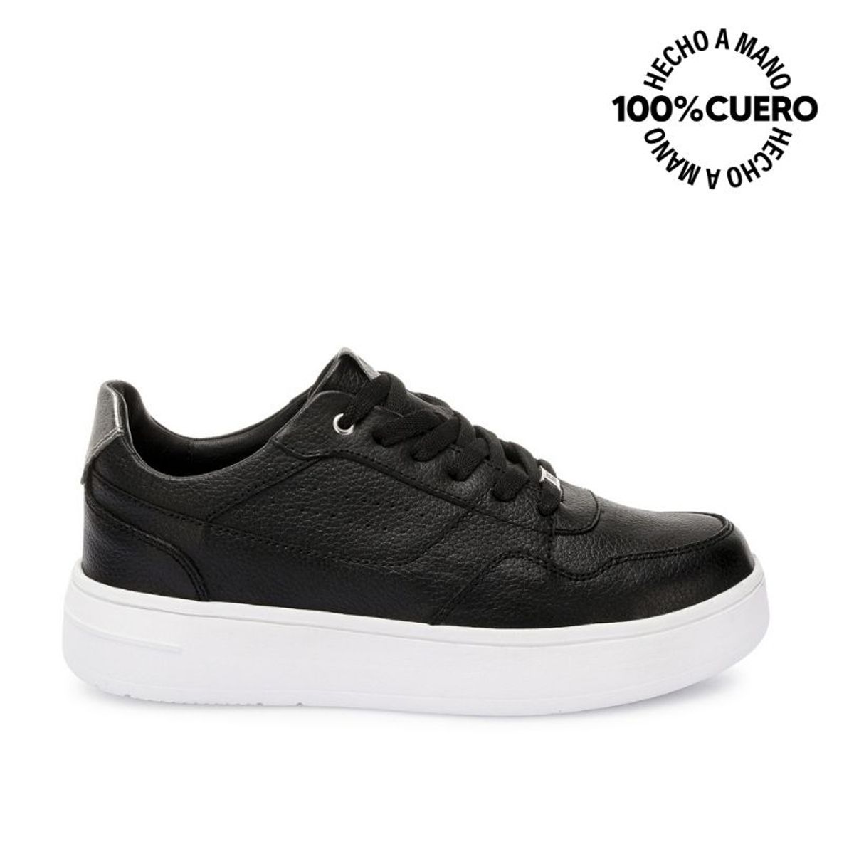 VIALE - Zapatilla Casual REC-2510 NegroPeltr Viale Cuero