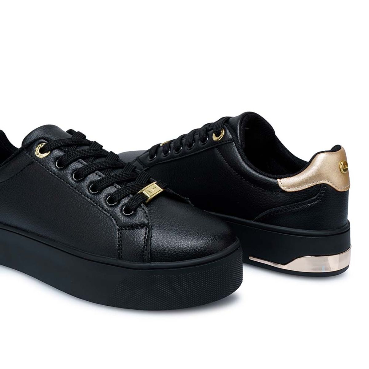 ADV - Zapatilla Casual VALE-2512 NegroDorado ADV