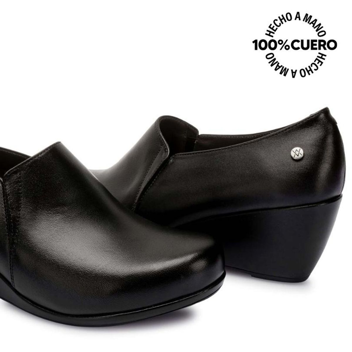VIALE - Zapato Slip On Casual WIL-2530 Negro Viale Cuero