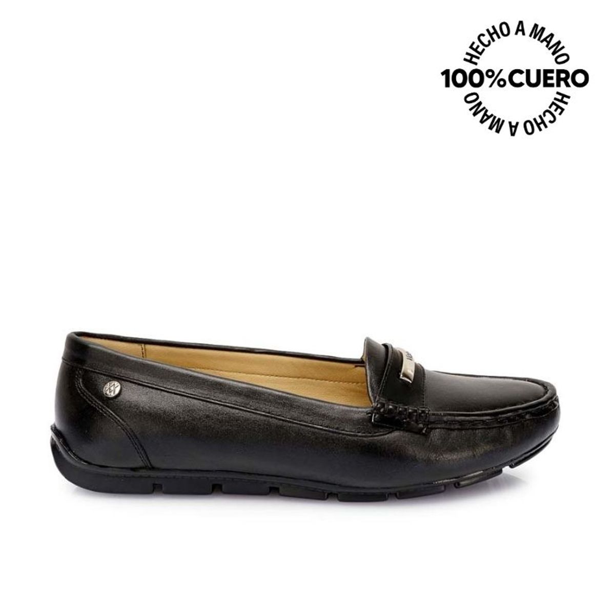 VIALE - Zapato Mocasín Casual WIL-2531 Negro Viale Cuero