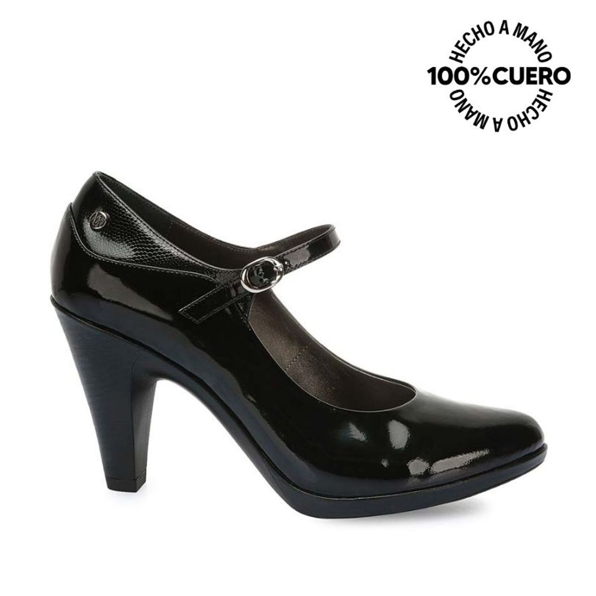 VIALE - Zapato Reina Casual ALE-2532 Negro Viale Cuero