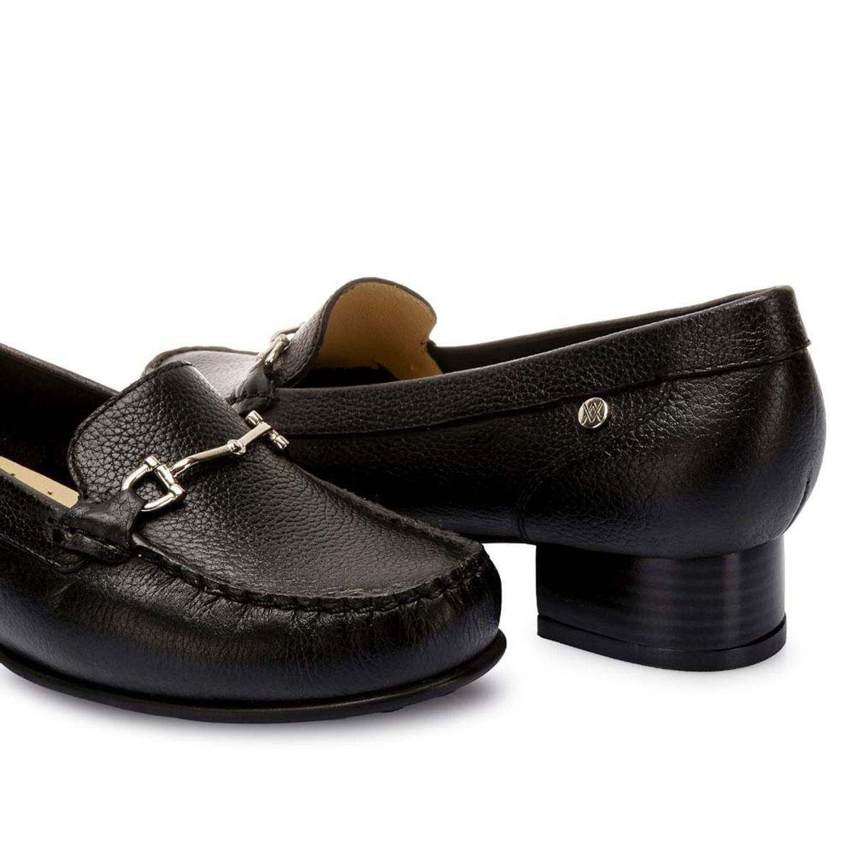 VIALE - Zapato Mocasín Casual DENI-2519 Negro Viale Cuero