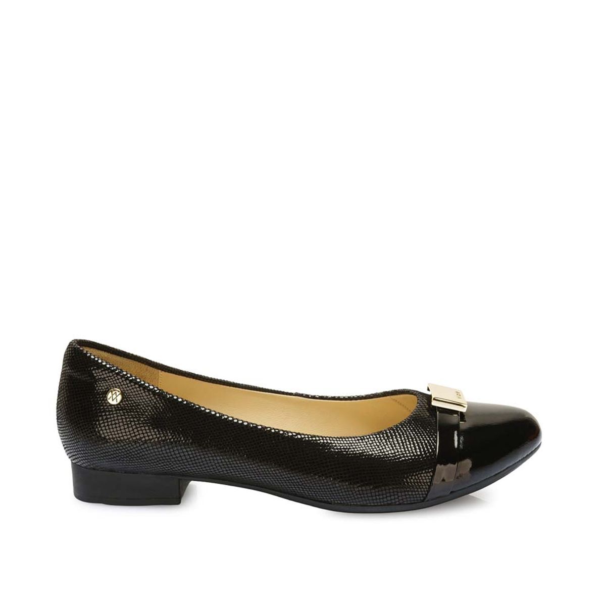 VIALE - Zapato Ballerina Casual ECO-2521 Negro Viale Cuero
