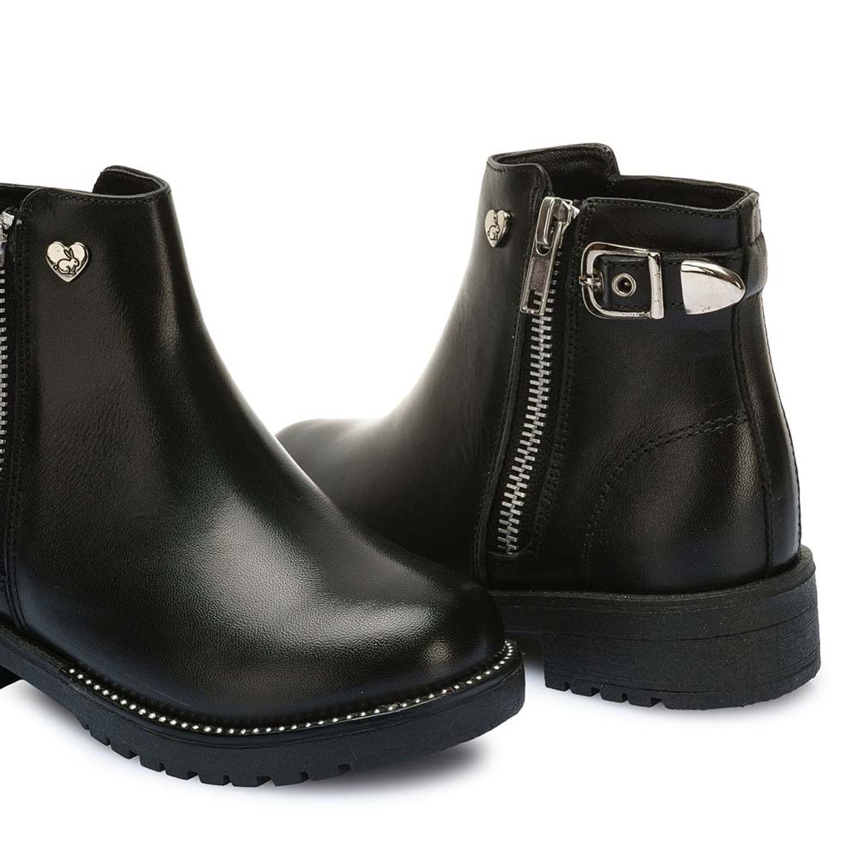 RABBIT - Botín Casual YADIRA-2530 Negro Rabbit Cuero