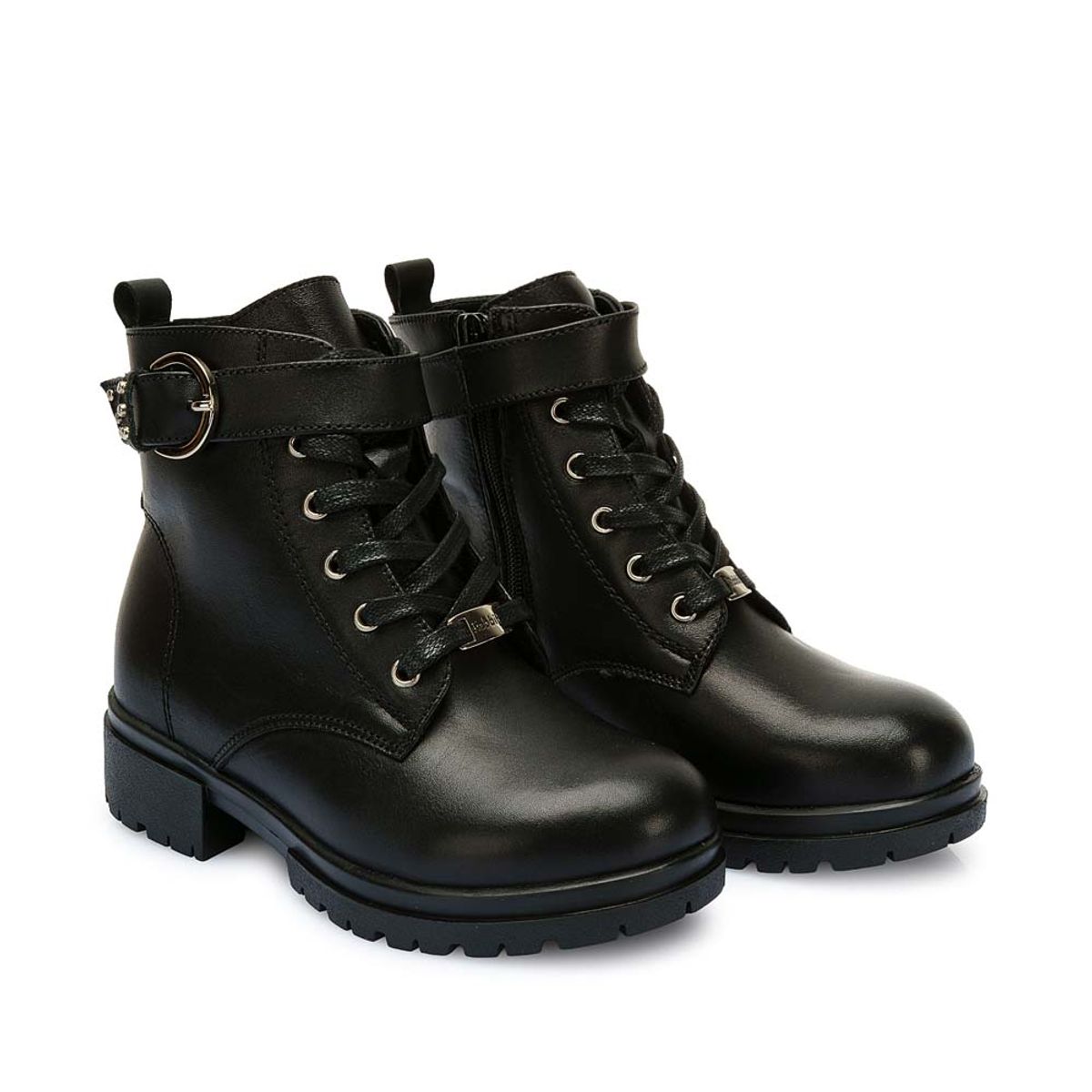 RABBIT - Botín Derby Casual YADIRA-2533 Negro Rabbit Cuero