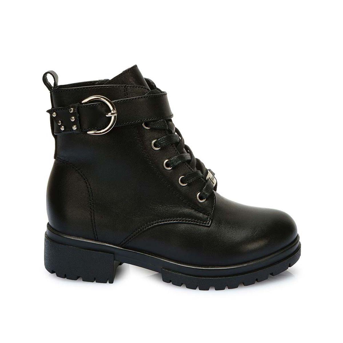 RABBIT - Botín Derby Casual YADIRA-2533 Negro Rabbit Cuero