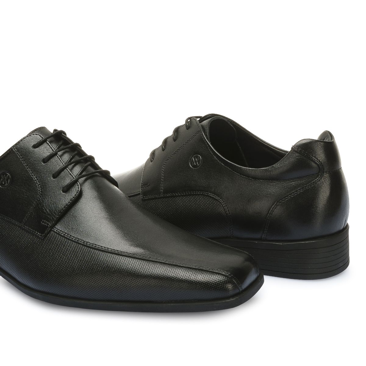 VIALE - Zapato Derby Casual EDER-2503 Negro Viale Homme Cuero