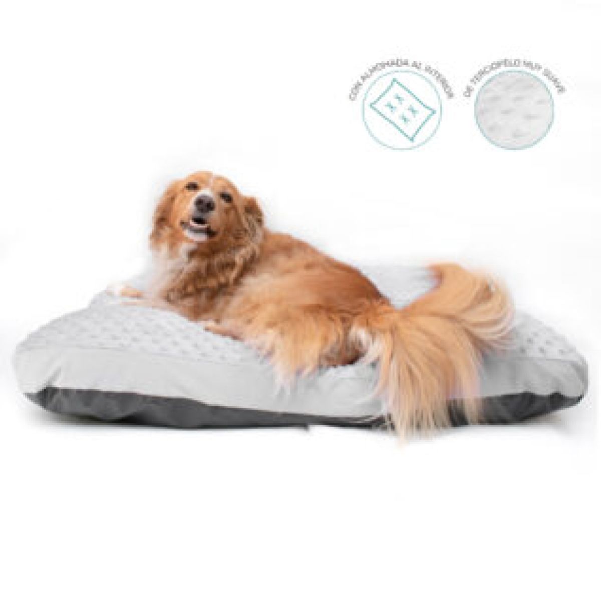 CAT OH - Cama Colchoneta para Perros Dots Gris - L
