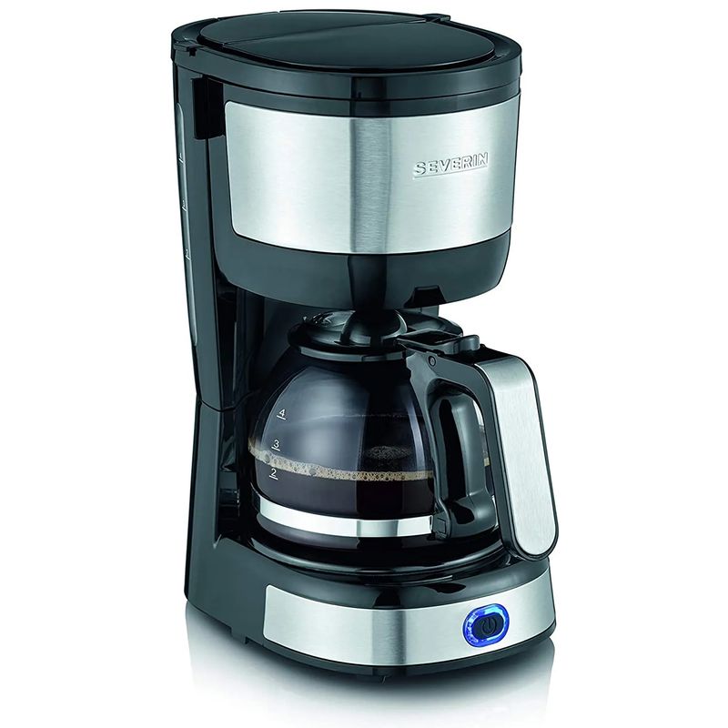 SEVERIN - Cafetera compacta de acero inoxidable KA 4819