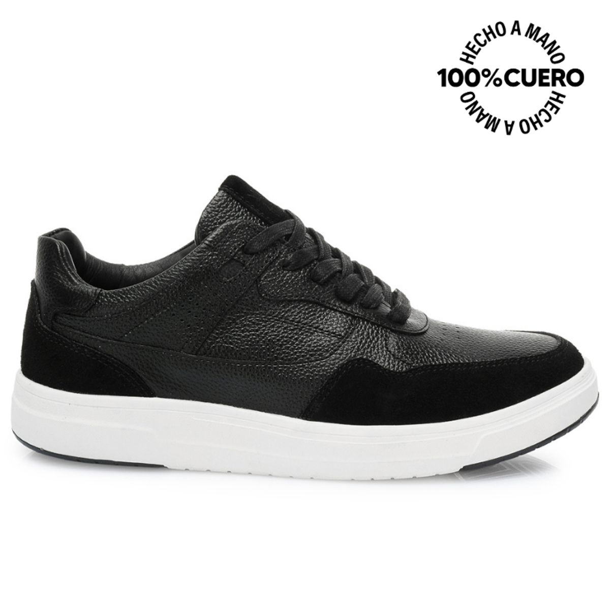 VIALE - Zapatilla Casual RICARDO-2522 Negro Viale Homme Cuero
