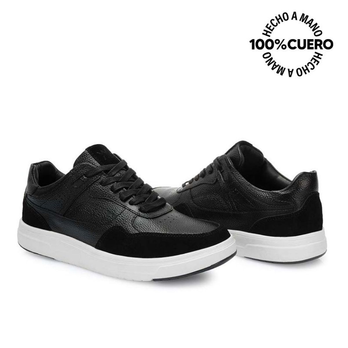 VIALE - Zapatilla Casual RICARDO-2522 Negro Viale Homme Cuero