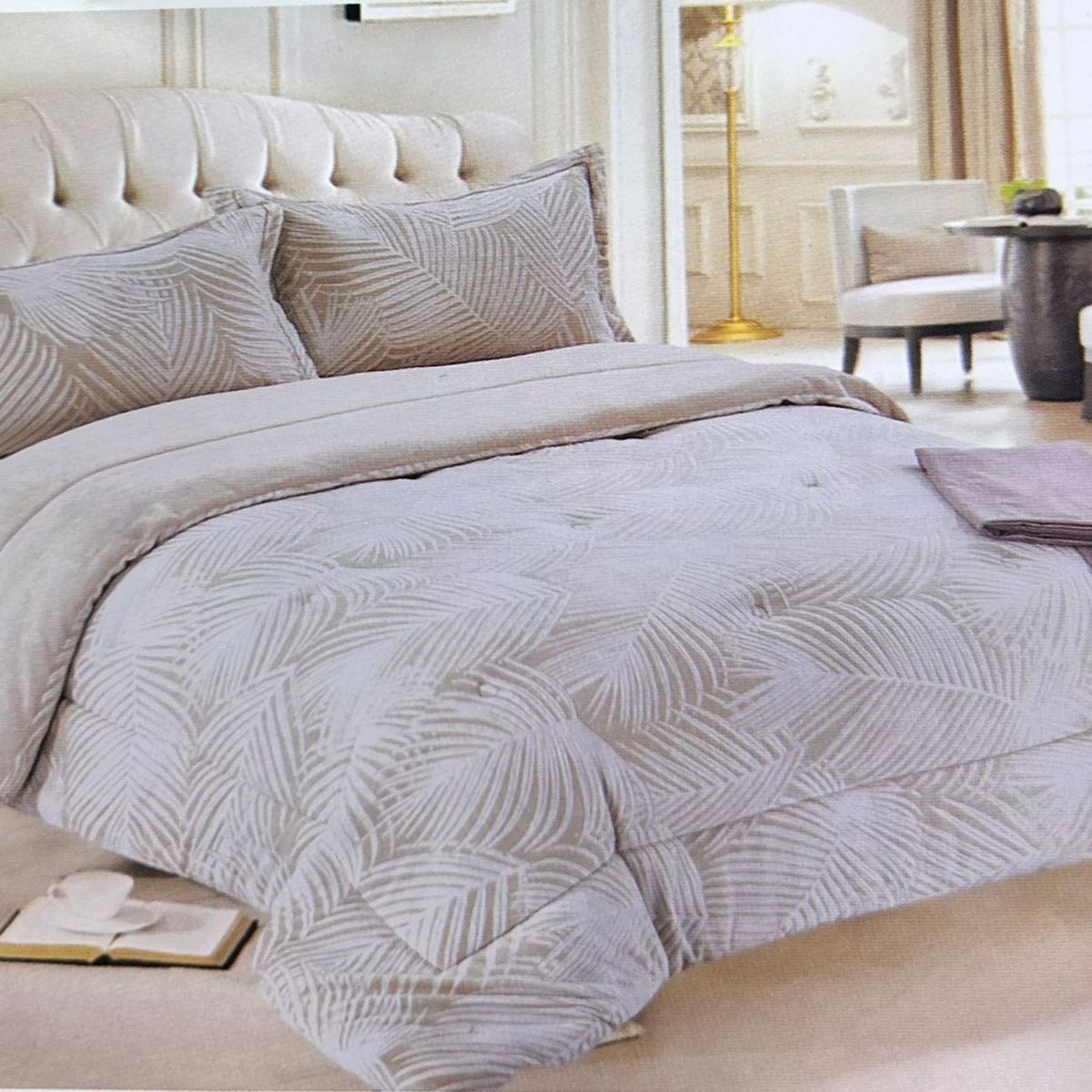 MINGDA - Set de Edredón 2 pz  piel de ángel de 5 piezas invierno 