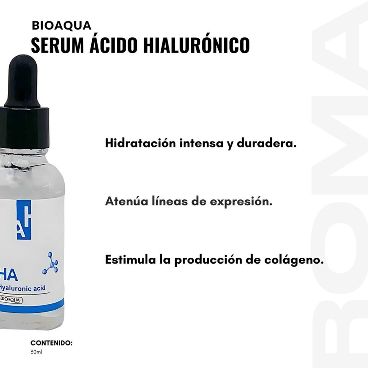 BIOAQUA - SERUM ÁCIDO HIALURÓNICO BIOAQUA 30ML