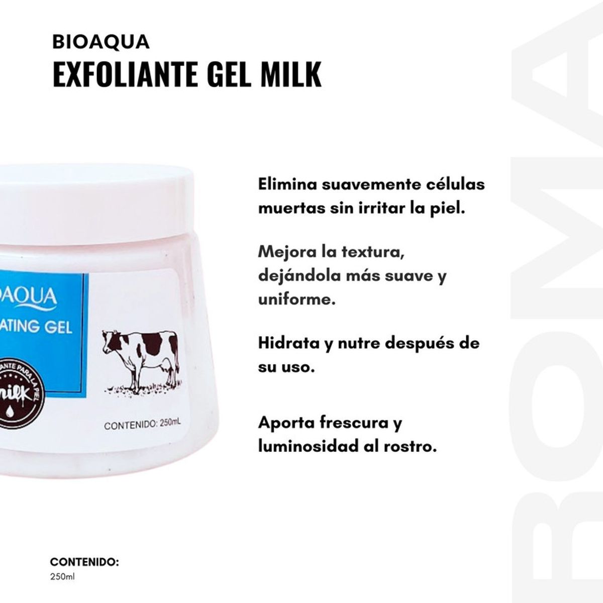 BIOAQUA - PACK 2 EXFOLIANTE GEL DE LECHE 500ML BIOAQUA