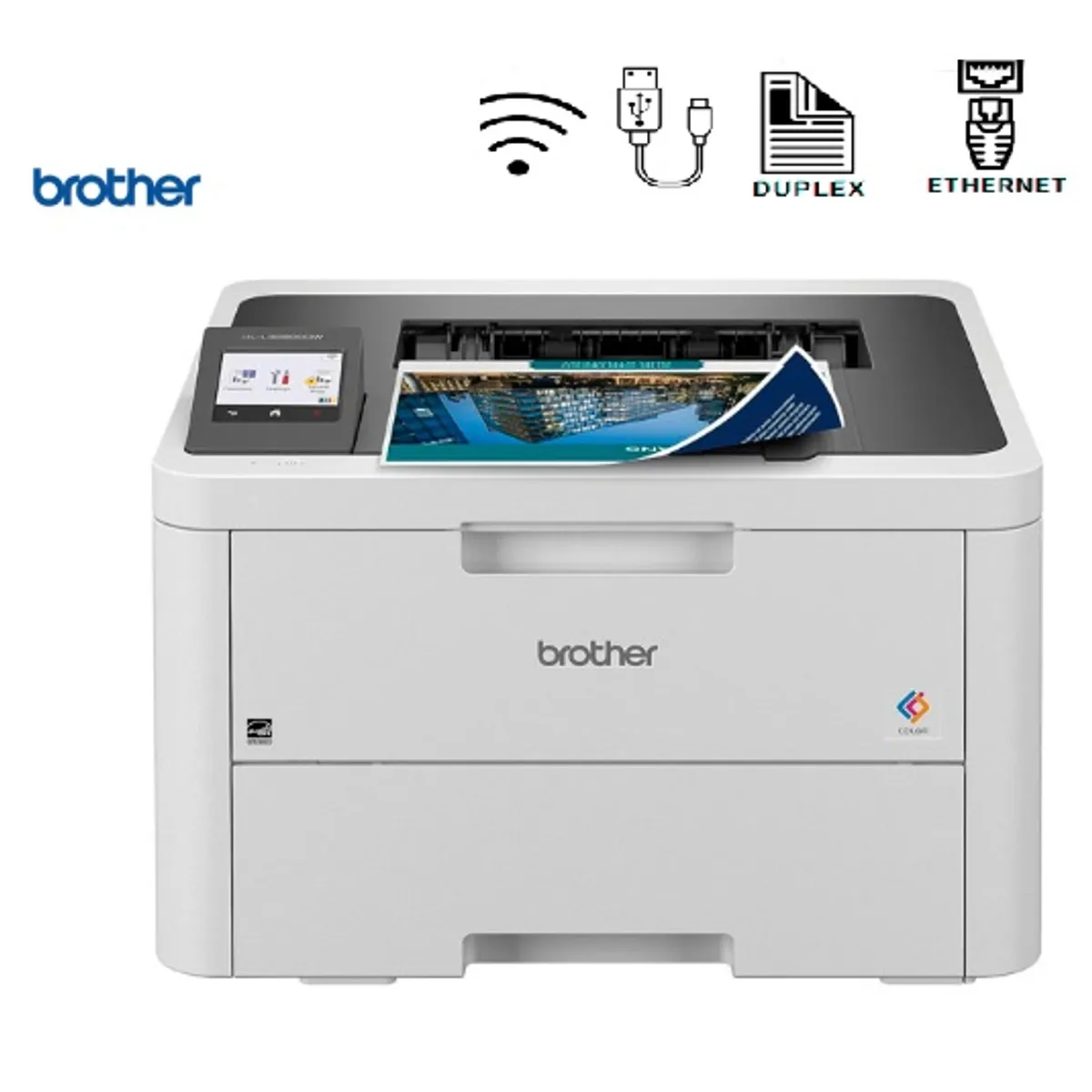 BROTHER - Impresora Láser color Brother HL-L3280CDW Duplex WIFI Red