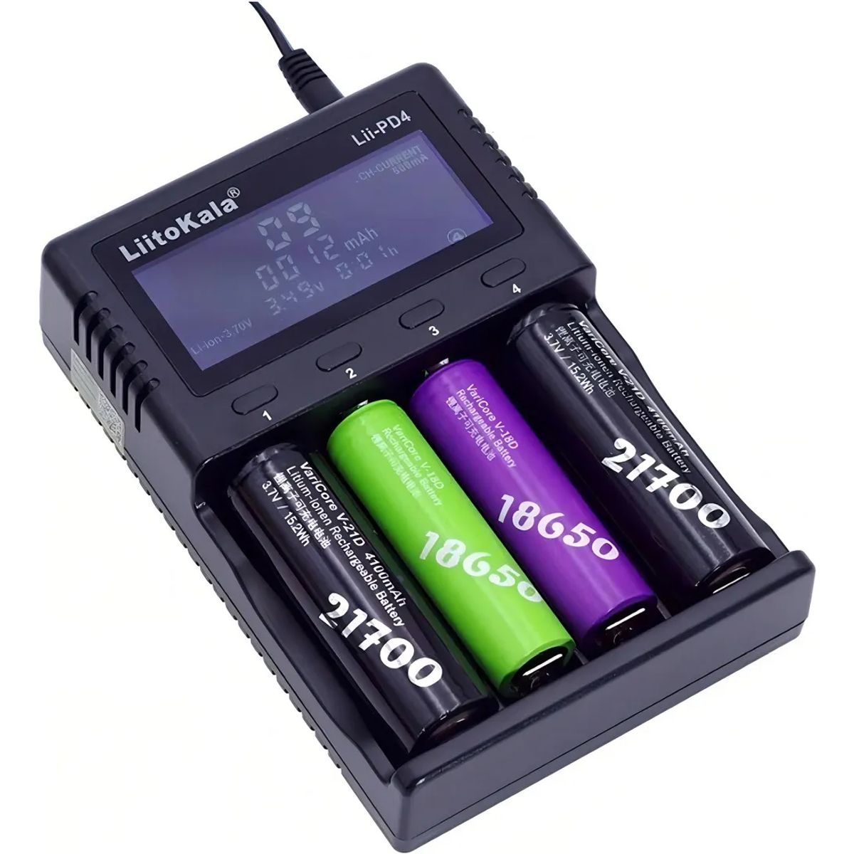 LIITOKALA - CARGADOR DE BATERÍA LIITOKALA LII-PD4