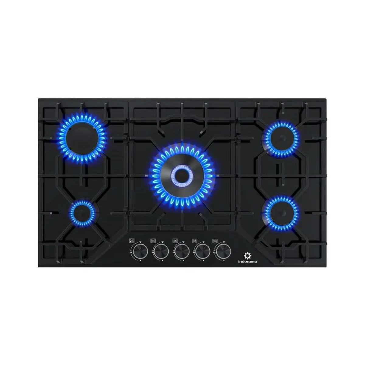 INDURAMA - Encimera 5 quemadores a gas Negro Indurama EGASI-905CGNE