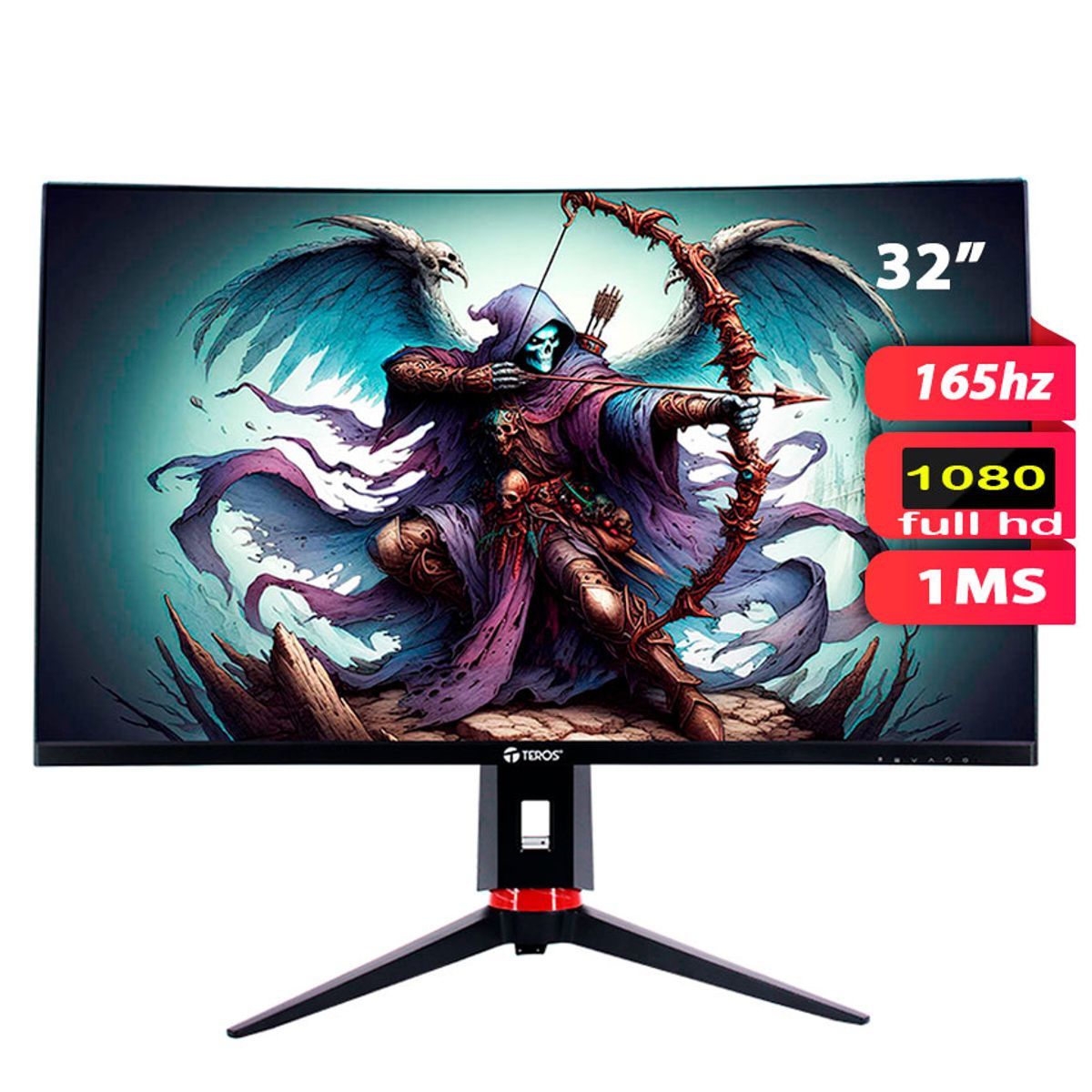 TEROS - Monitor Curvo TEROS TE-3215G 315″ Full HD 165Hz 1ms HDR10
