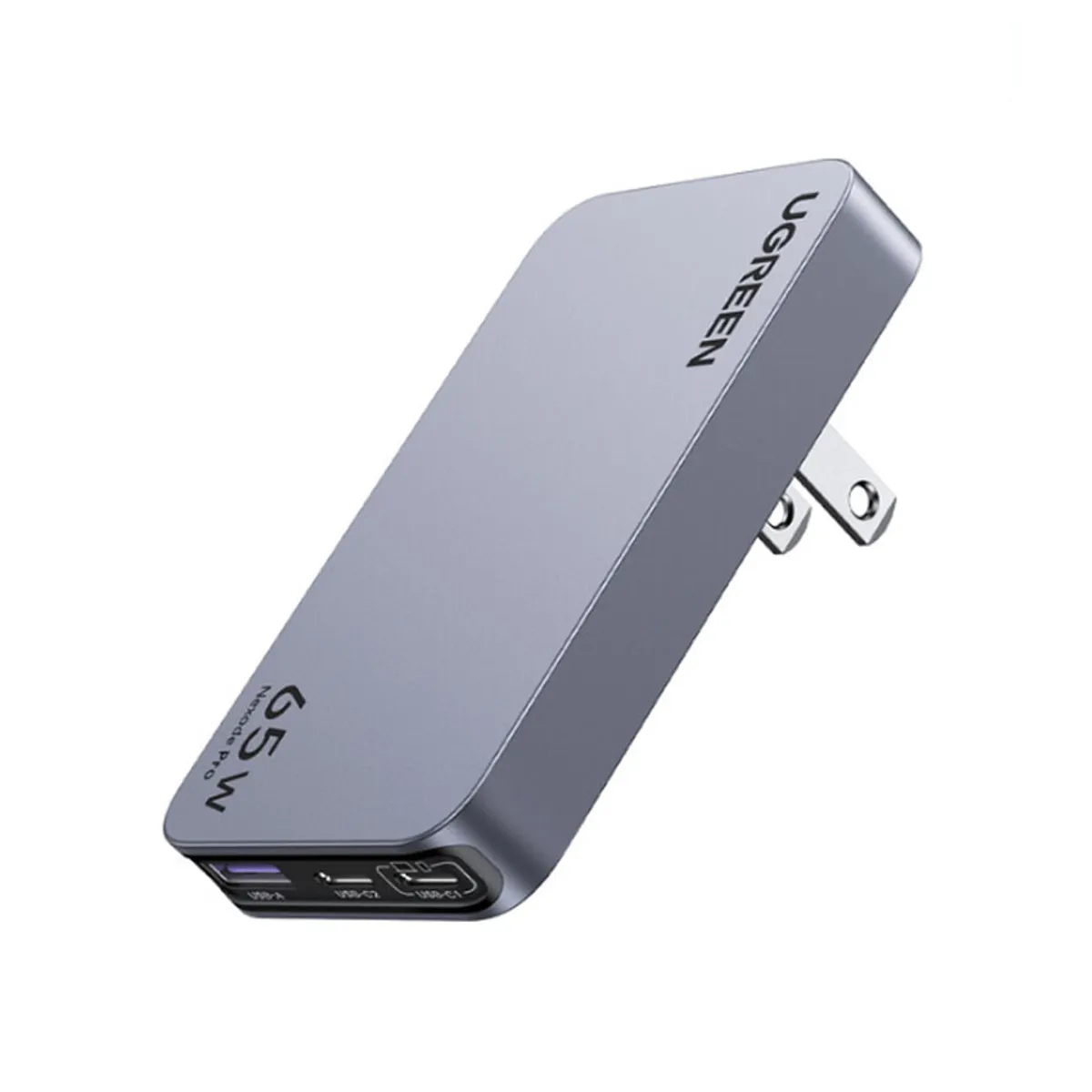 UGREEN - UGREEN Nexode Pro Cargador 65W USB C 3EN1 Laptop Macbook Galaxy