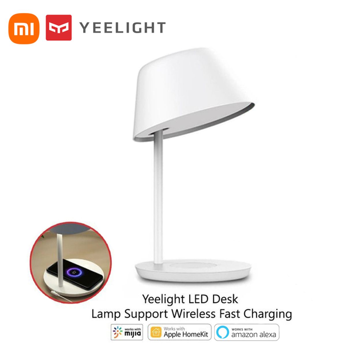 SMART - Lampara Yeelight Staria Lamp Pro Carga Inalambrica para iPhone Galaxy