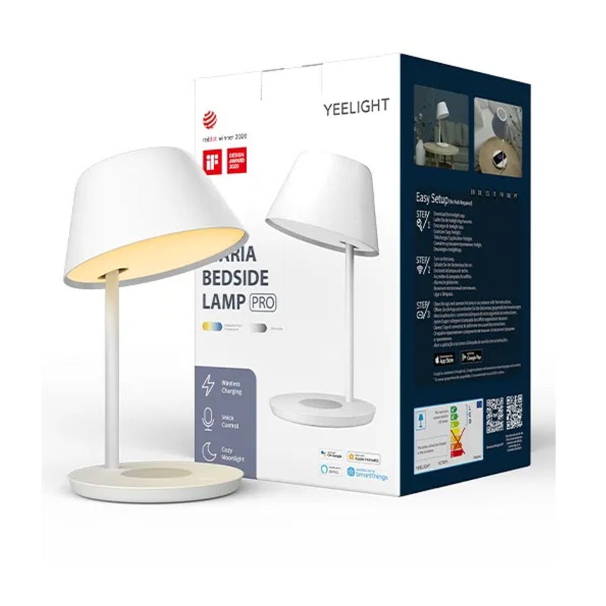 SMART - Lampara Yeelight Staria Lamp Pro Carga Inalambrica para iPhone Galaxy