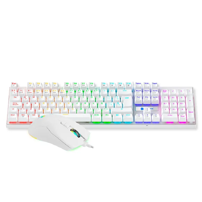 ANTRYX - KIT GAMING ANTRYX GC-3100 WHITE TECLADO SWITCH RED Y MOUSE