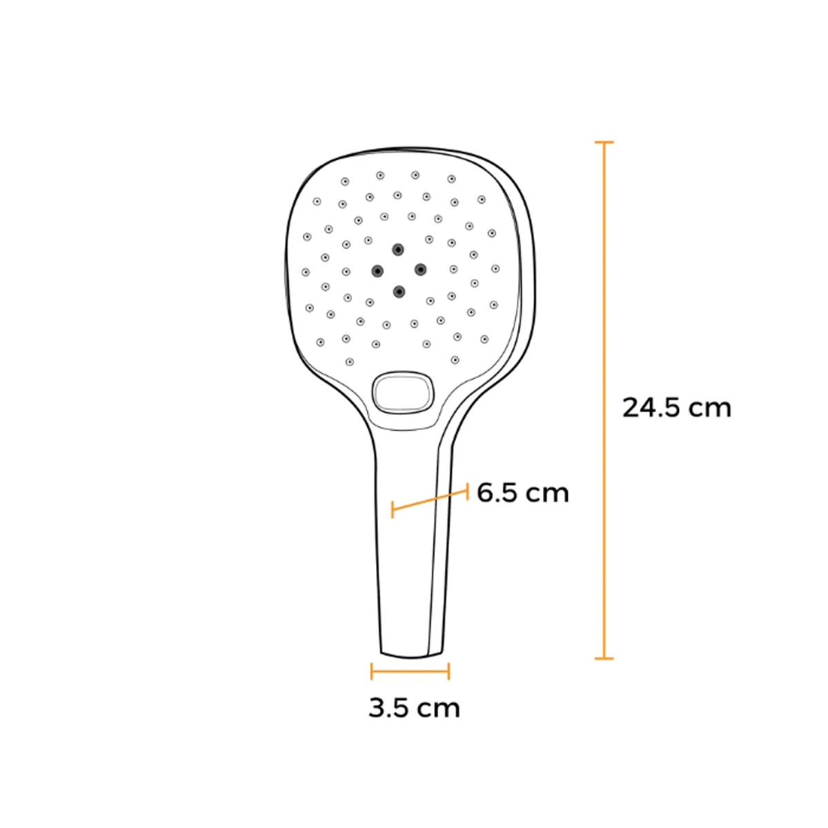 FRATELLI - DUCHA TELÉFONO CON BARRA REGULABLE DE 3 FUNCIONES CROMADO S516
