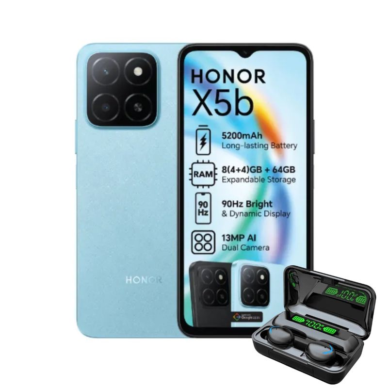 HONOR - HONOR X5B 4GB 128GB - AZUL + AUDIFONOS