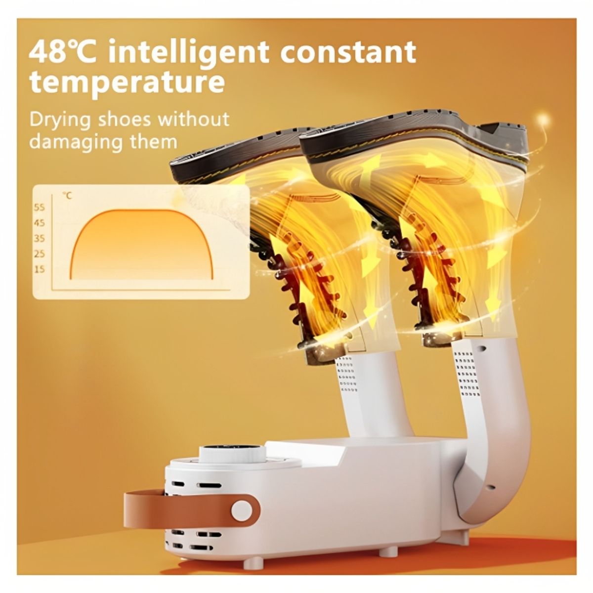GENERICO - Secador Eléctrico de Zapatillas con Temporizador y Tecnología UV