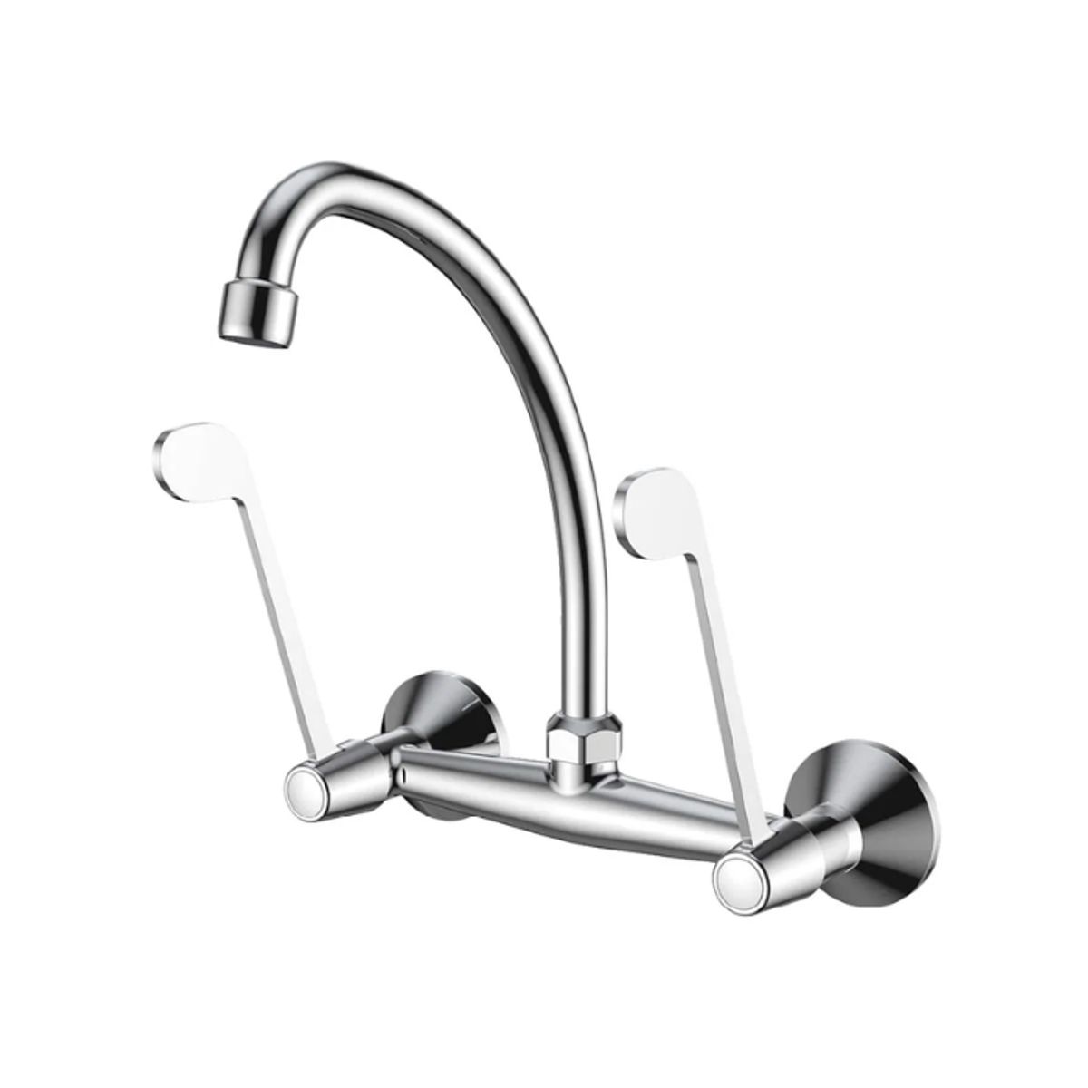 FRATELLI - MEZCLADORA DE COCINA PARED HOSPITALARIO CROMADO HEBEL-P